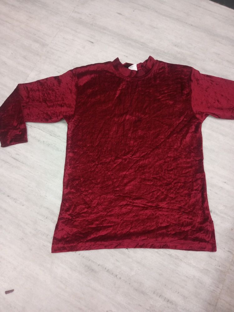 New Maroon Top