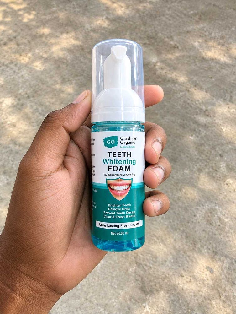 Grashine Organic Teeth Whitening Foam – 60ml