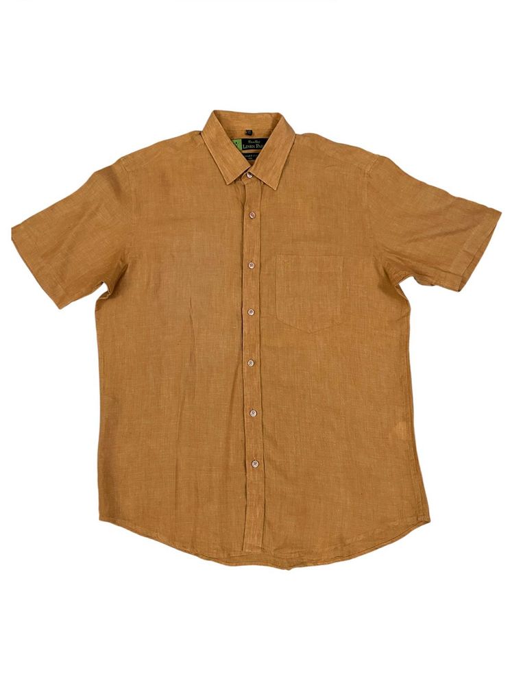 Men's Short Sleeve Linen Shirt