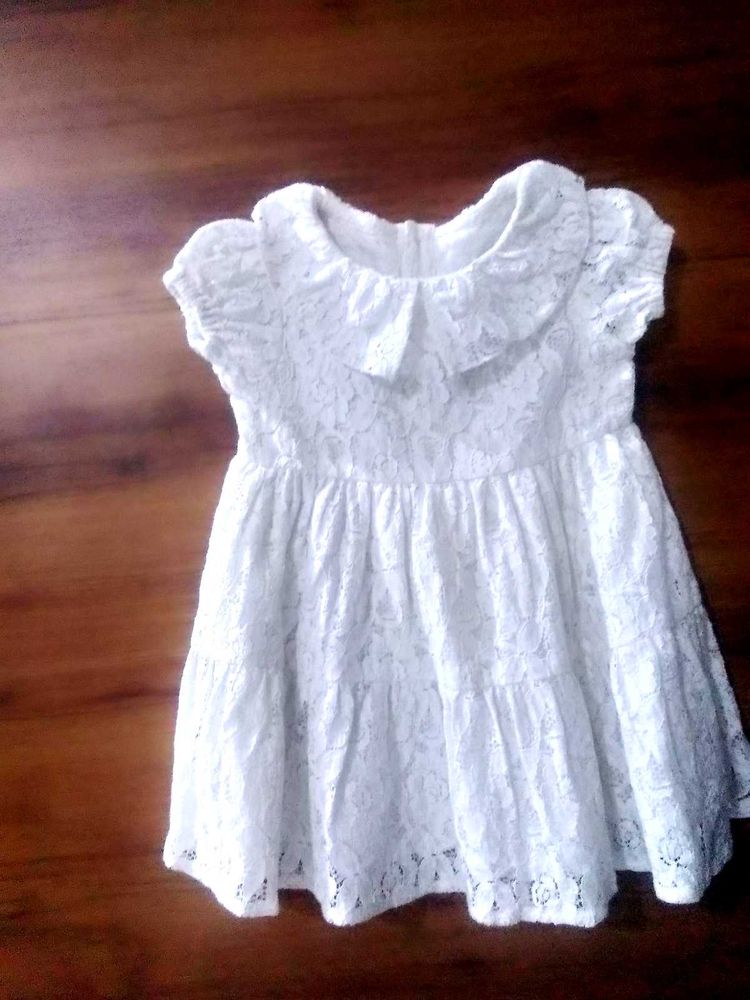 Cute White Lace Baby Dress