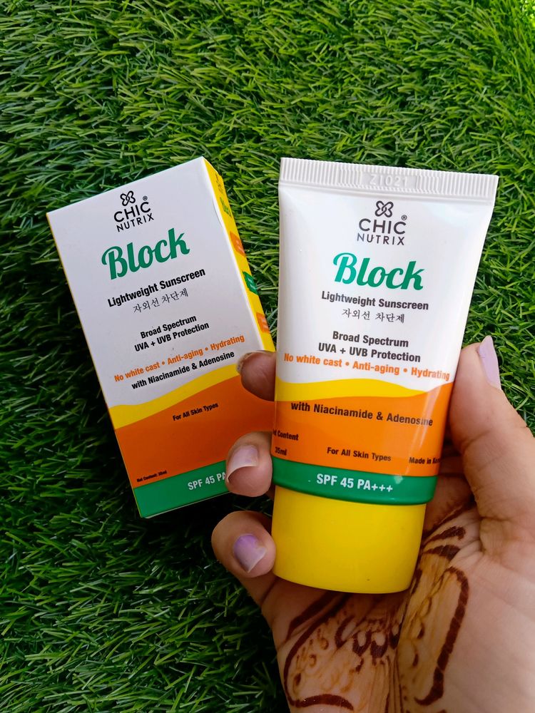 SUNSCREEN SPF 45 PA +++