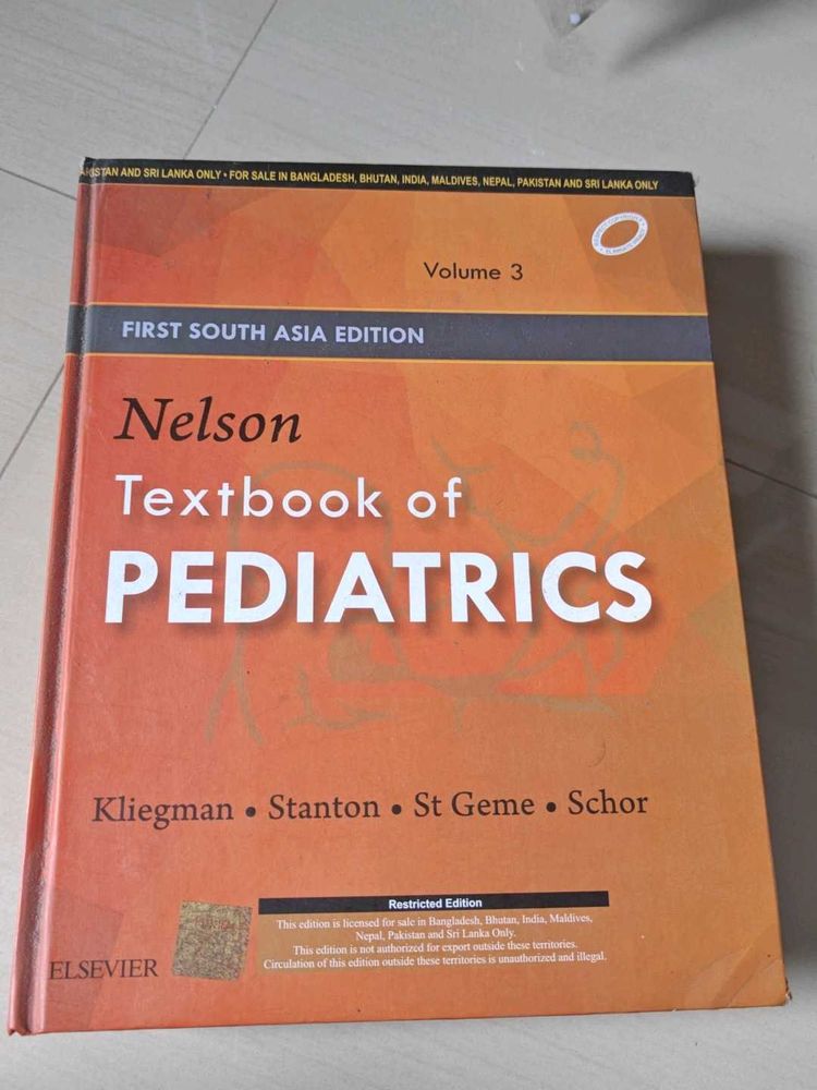 Nelson Textbook of Pediatrics Vol 3