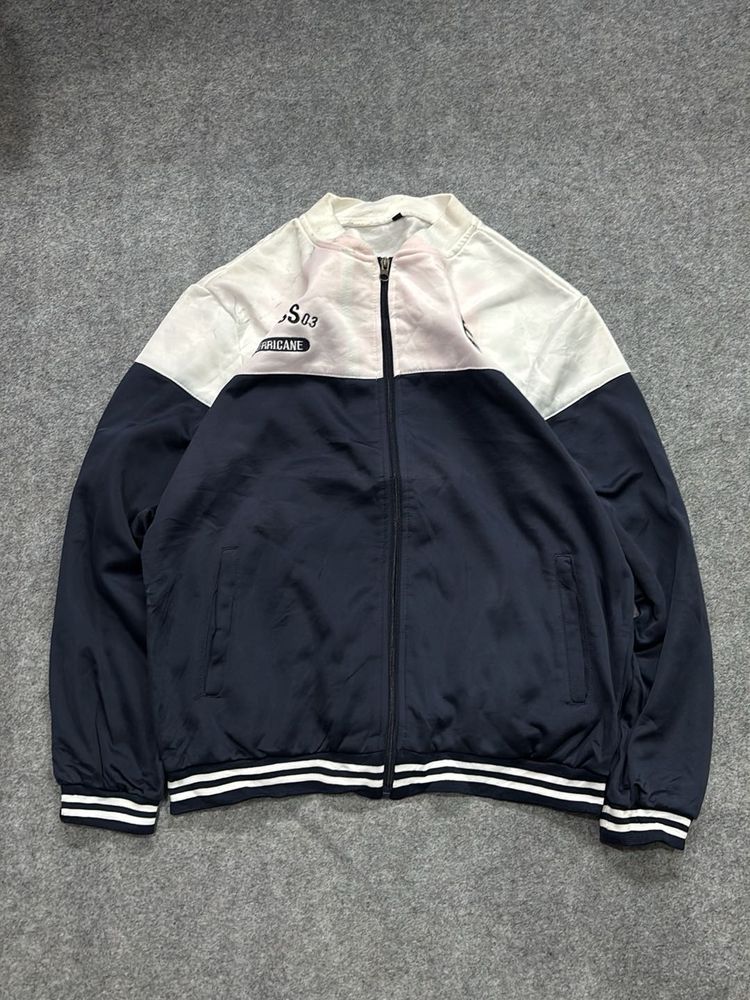 Stylish Two-Tone Bomber Jacket