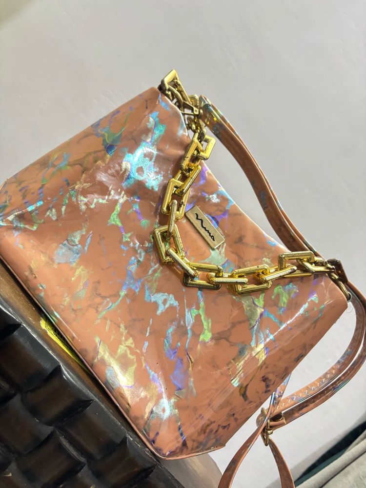 Unique Iridescent Shoulder Bag