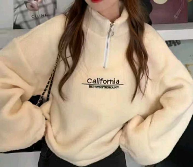 Cozy Fleece Quarter Zip Sweatshirt