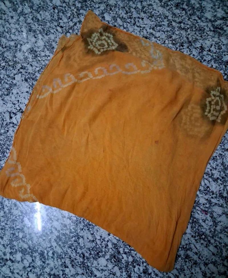 Orange Bandhani Dupatta