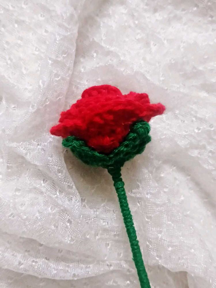 handmade crochet rose flower