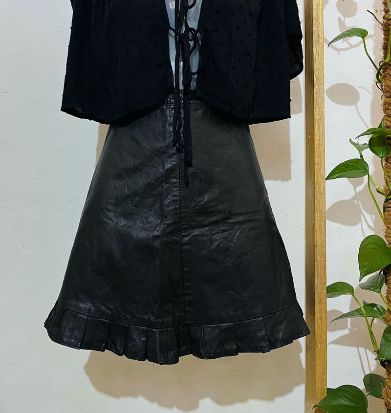mini leather skirt