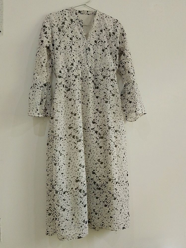 a black &amp; white formal gown