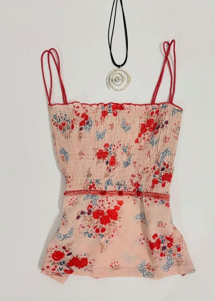 Floral Aesthetic Camisole Top