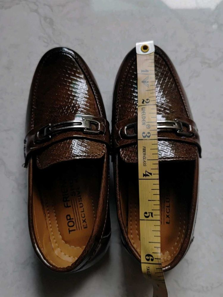 kid's boy Brown Patent Loafers