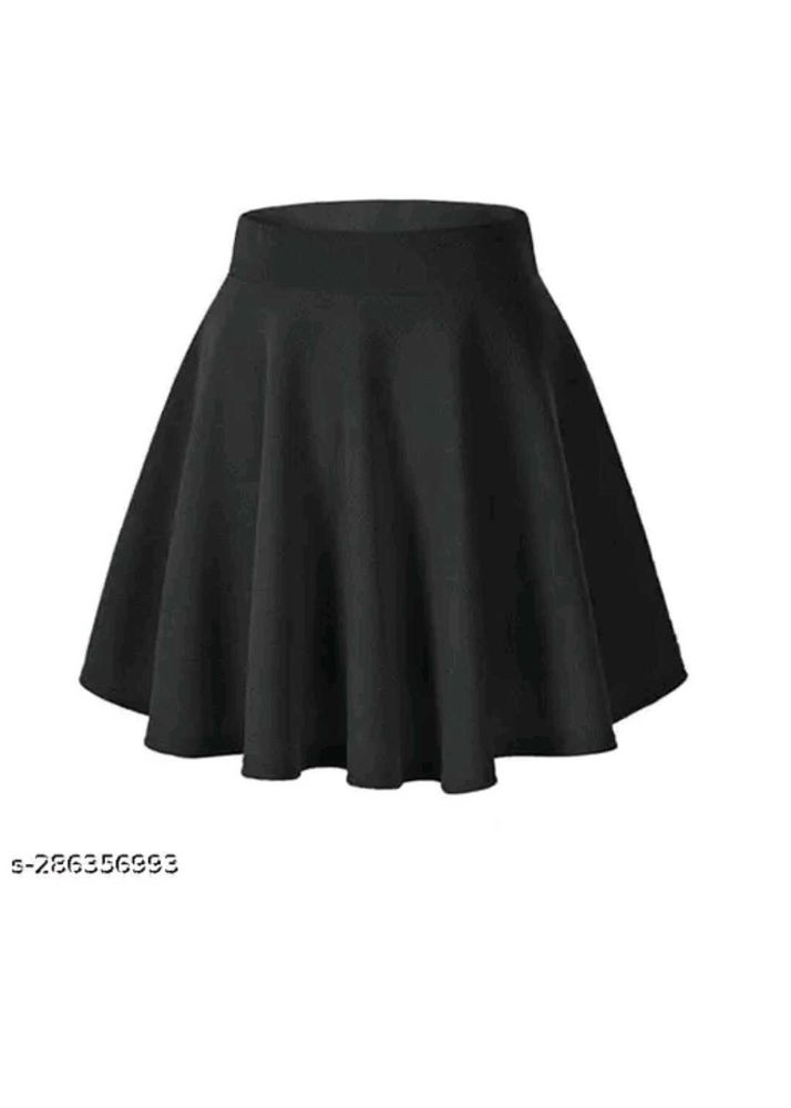 Black Flared Skirt