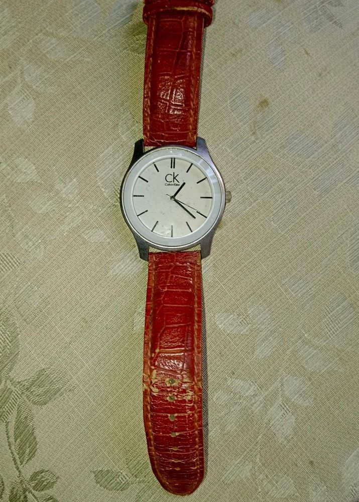 Calvin Klein Watch Red Strap