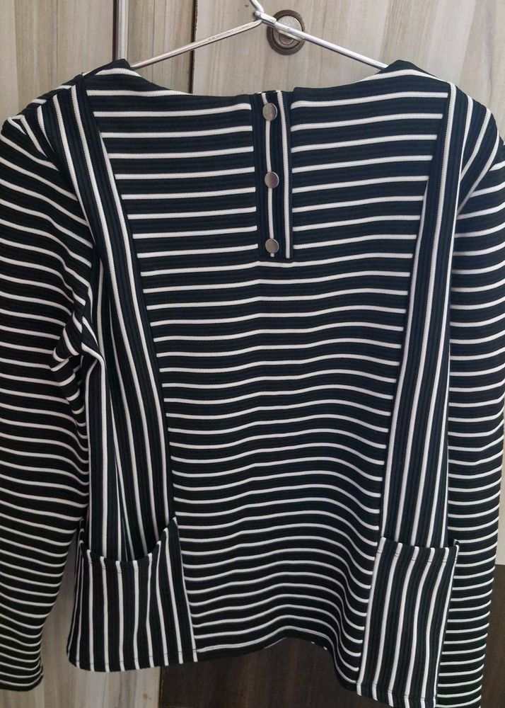 Striped Long Sleeve Top