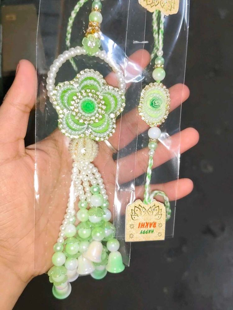 Beautiful Green Rakhi Bracelet