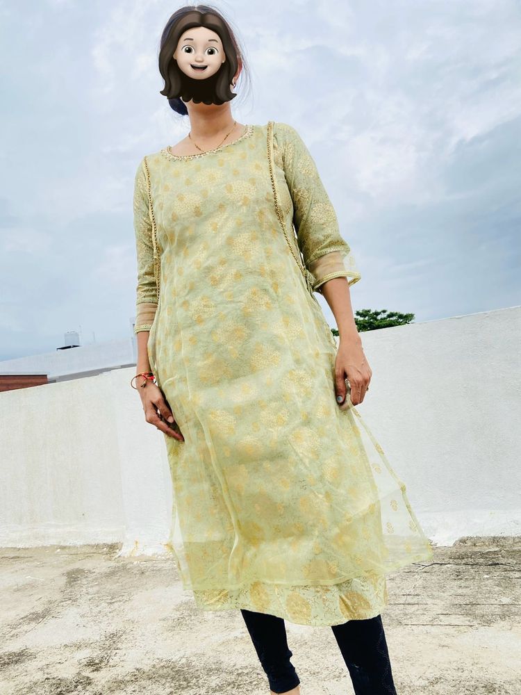 light green kurti
