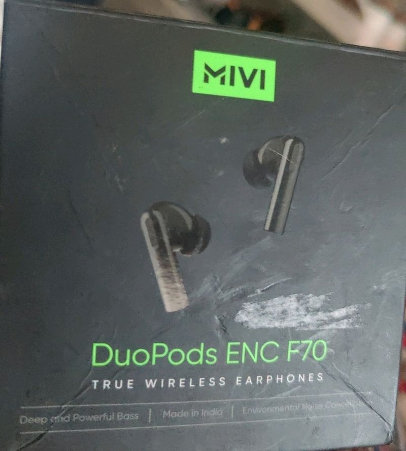 MiVi DUOPODS ENC F70. True Wireless Earphones.