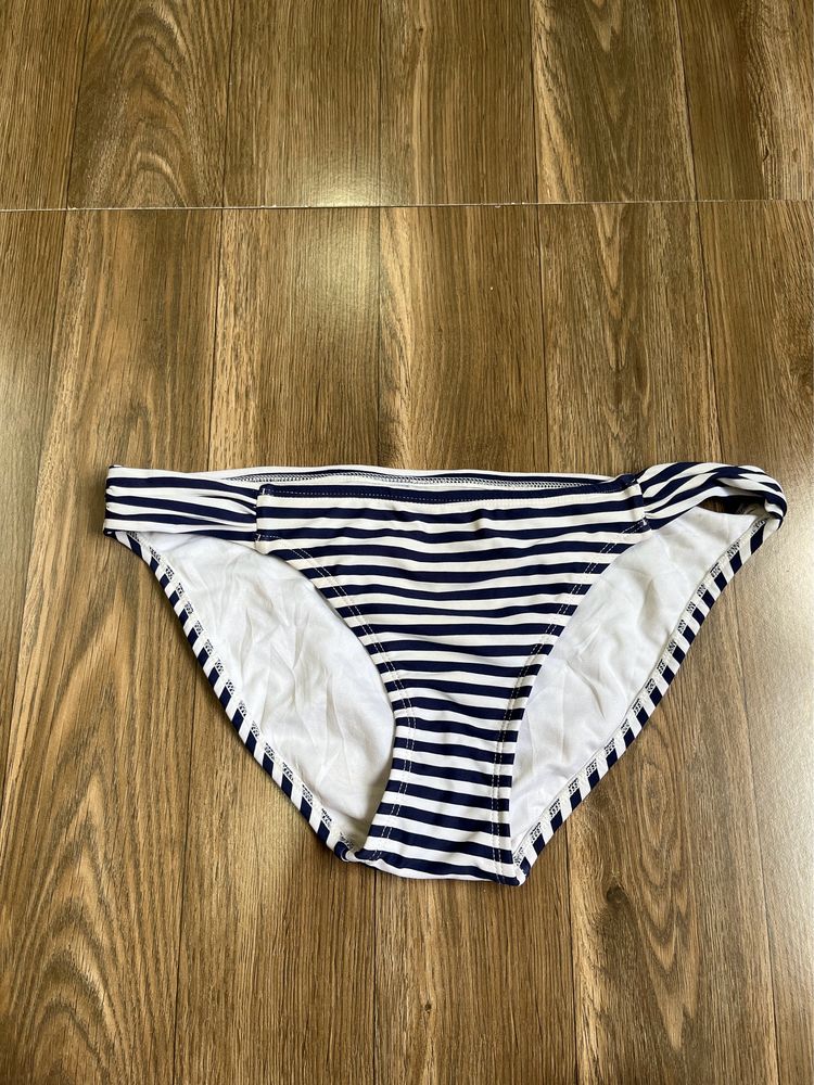 Blue and whitestripped  Bikini Bottom