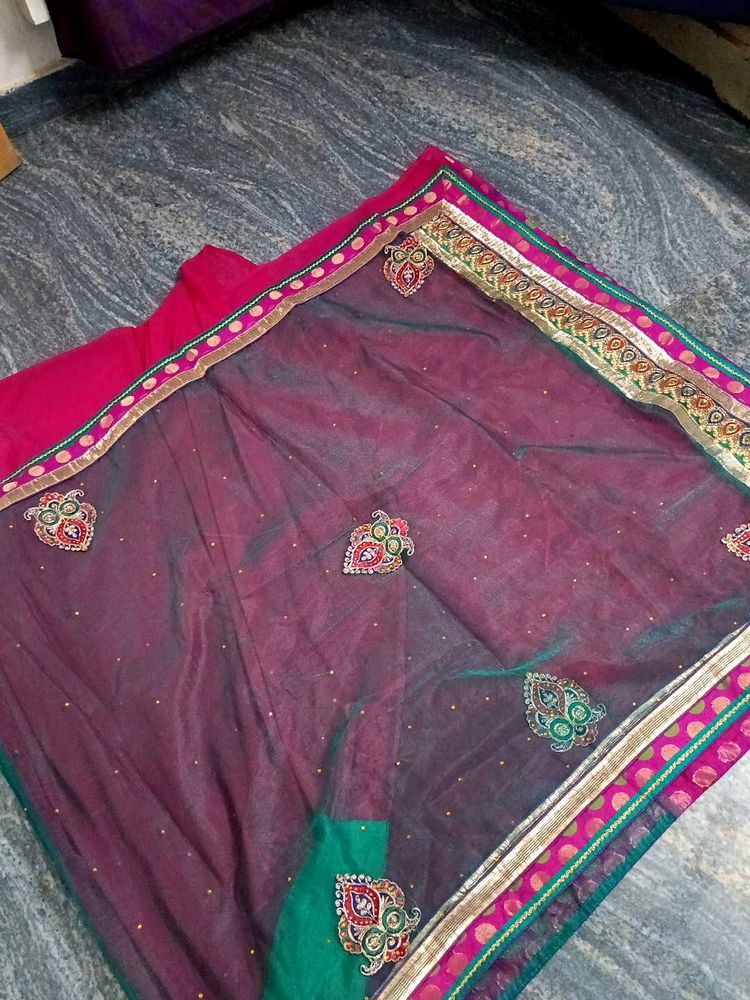 Half saree modeled sare