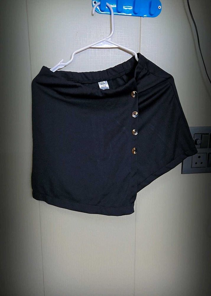 Black Asymmetrical Skirt