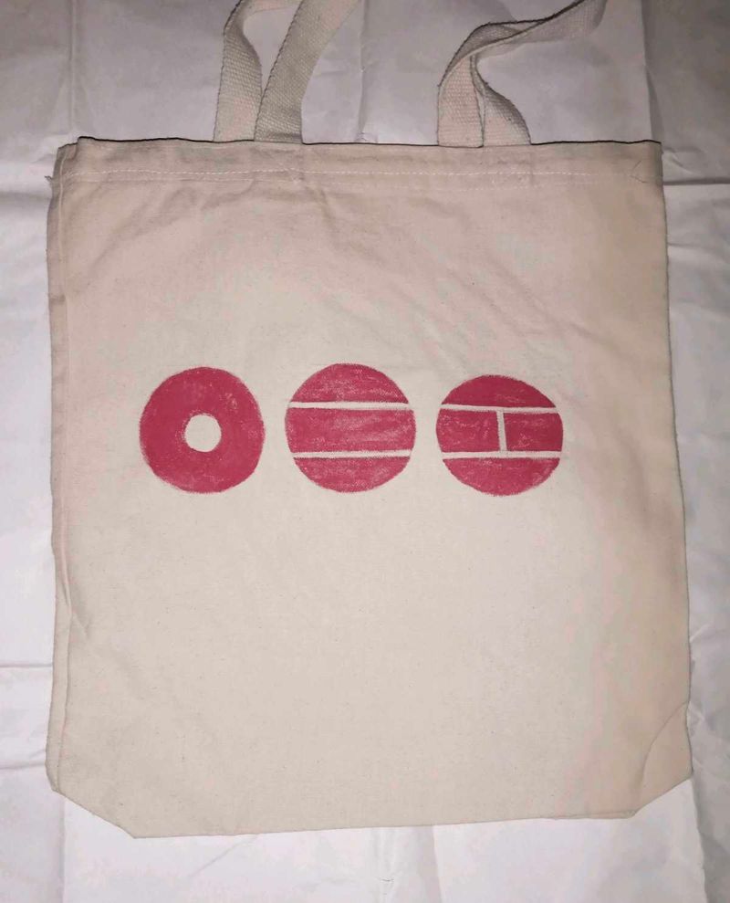 Hand painted BTS themeTote Bag