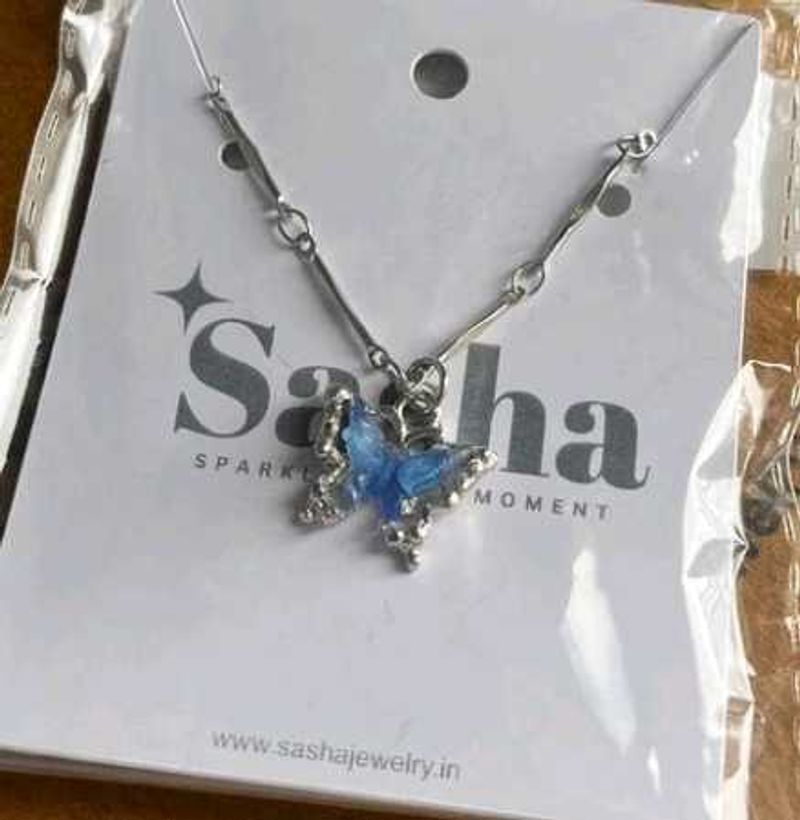 Blue Butterfly Sasha Necklace