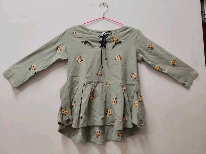 Floral Embroidered Top