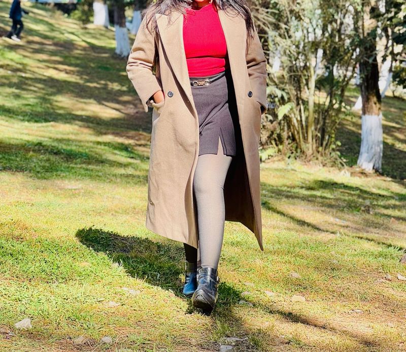 Classic Long Beige Coat