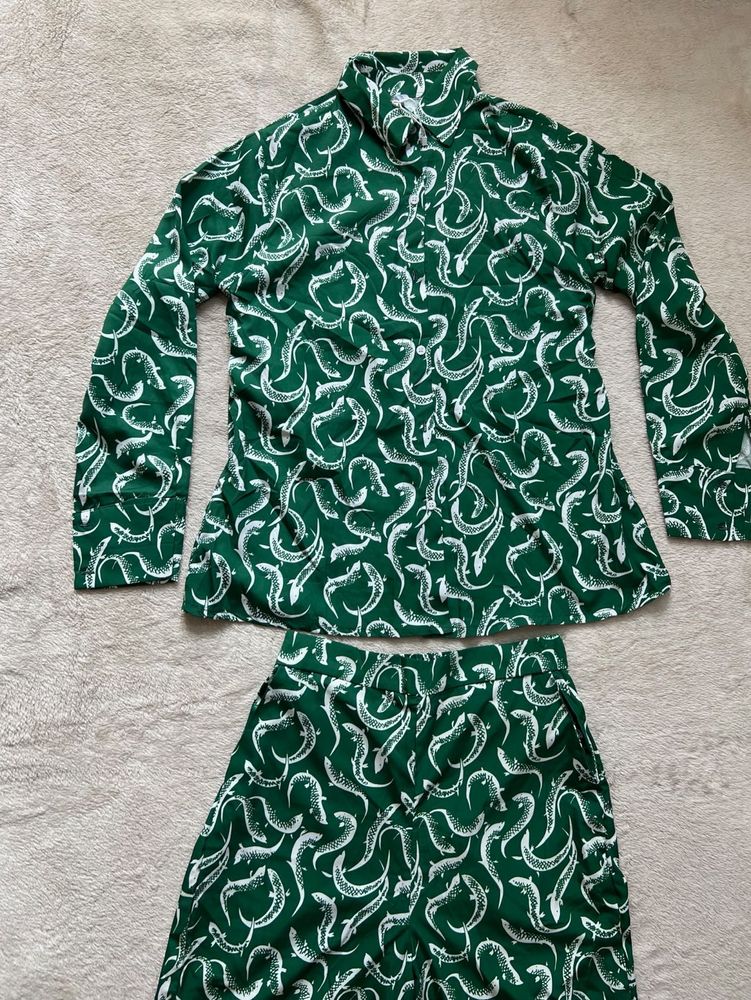 Green Printed Co-ord Set