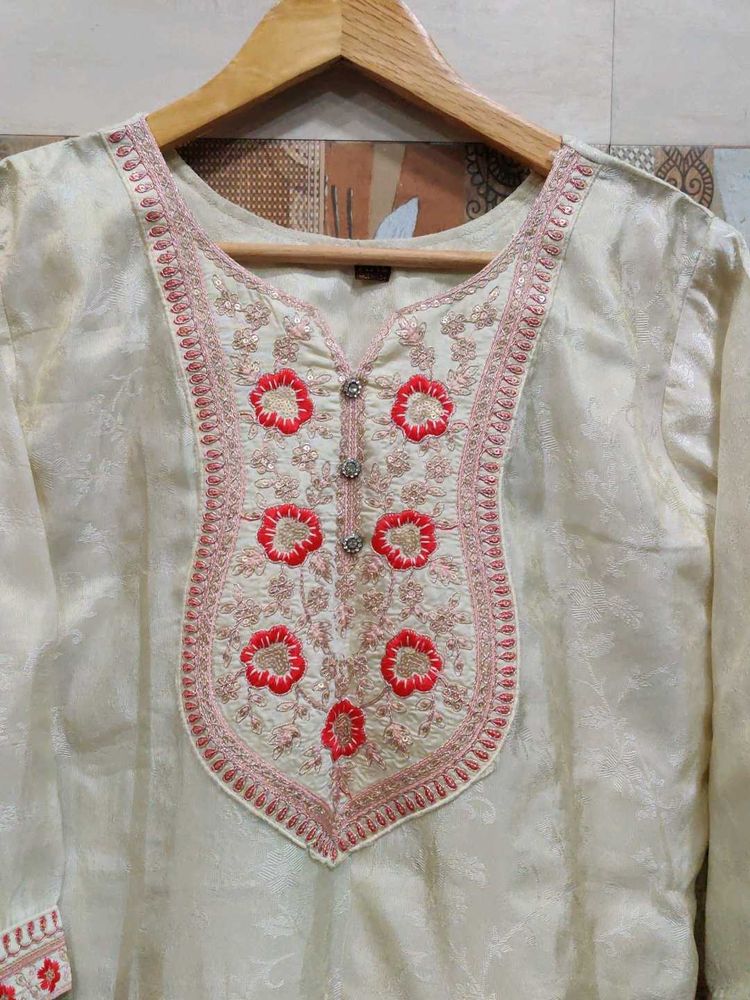 Elegant Embroidered Kurta