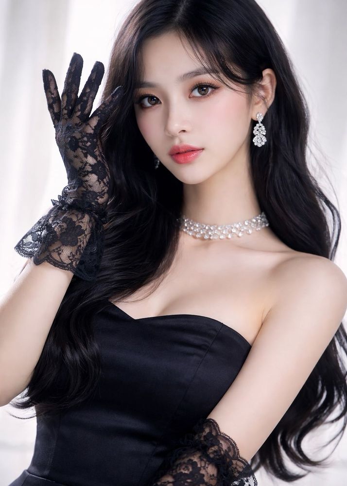 black mesh party gloves 🧤