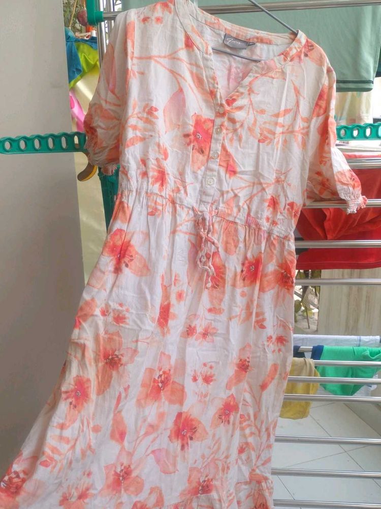 Floral Print Midi Dress