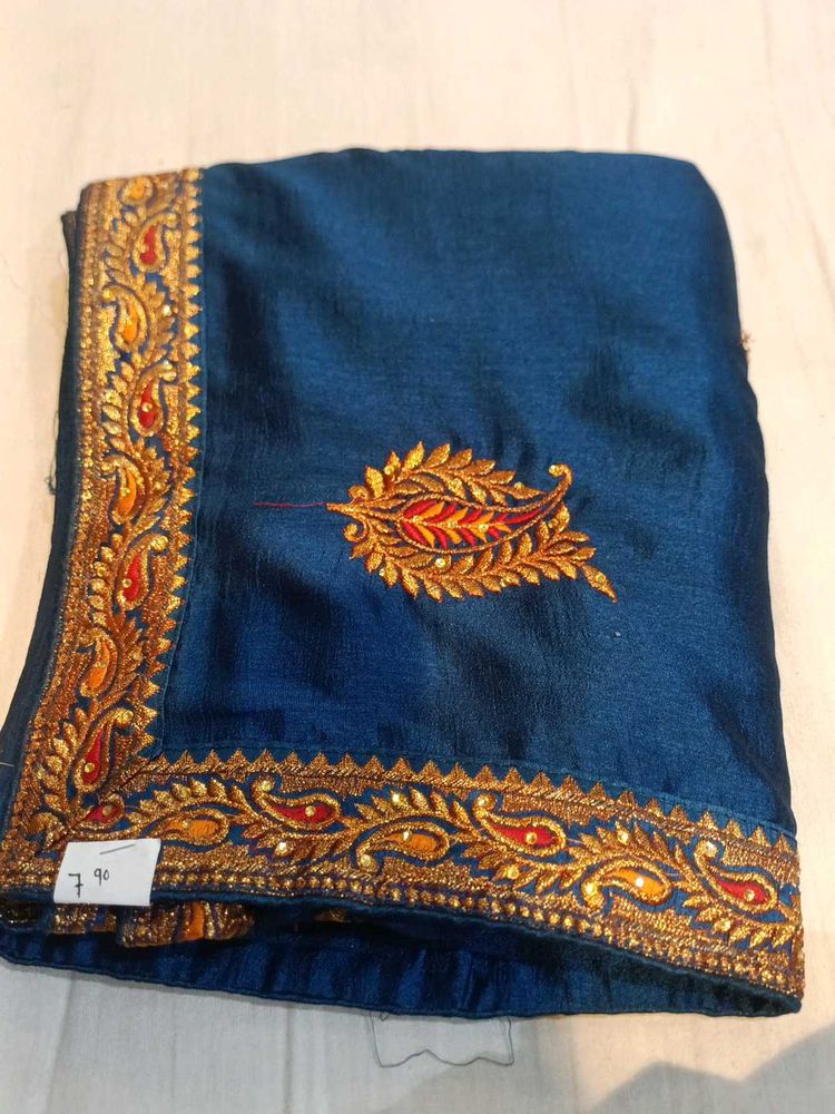 Elegant Blue Silk Saree