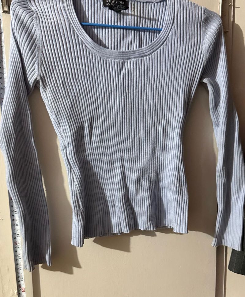 Ribbed Long Sleeve Top