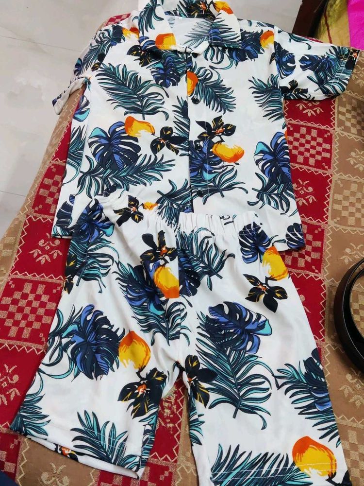 Tropical Print Matching Set