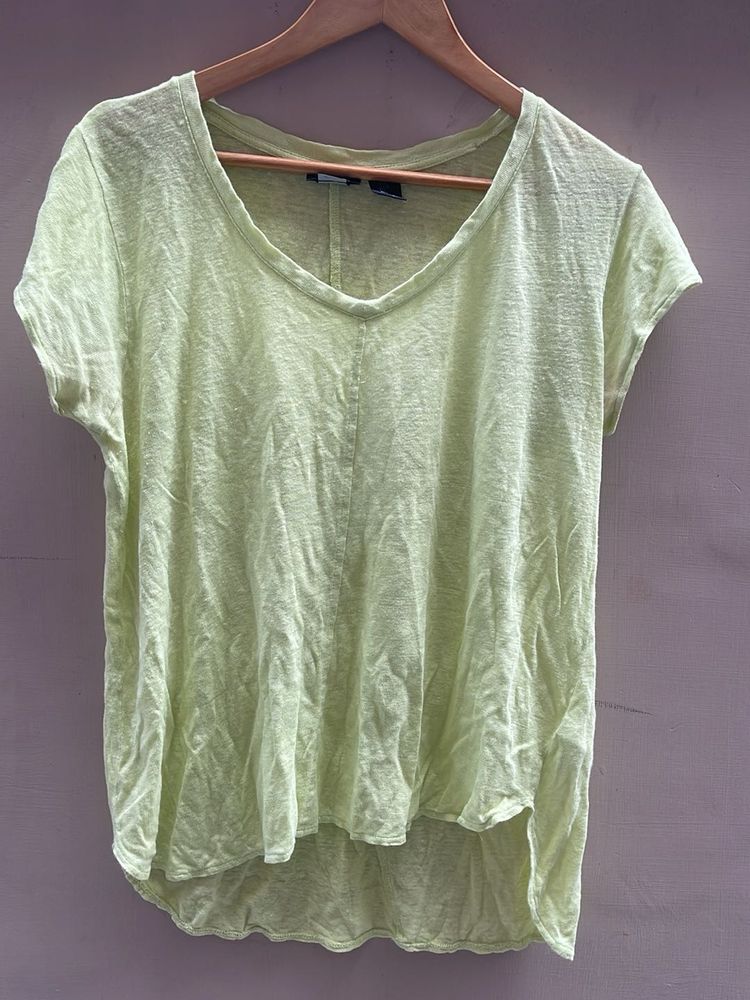 Light Green V-Neck T-Shirt
