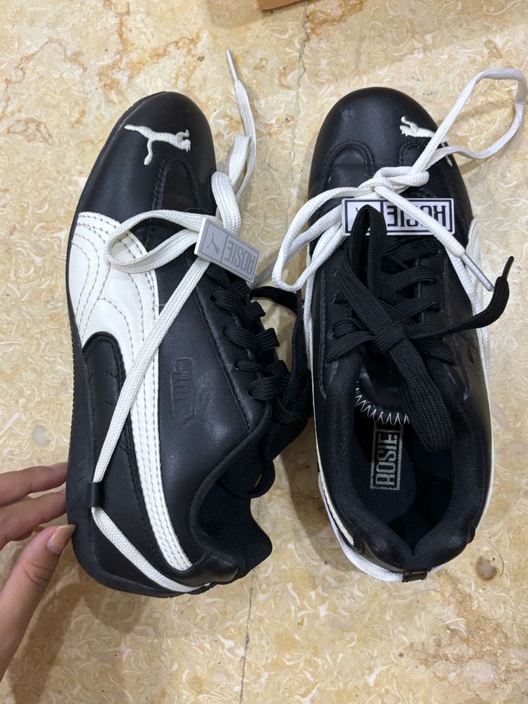 Rosie Stylish Black Puma Sneakers