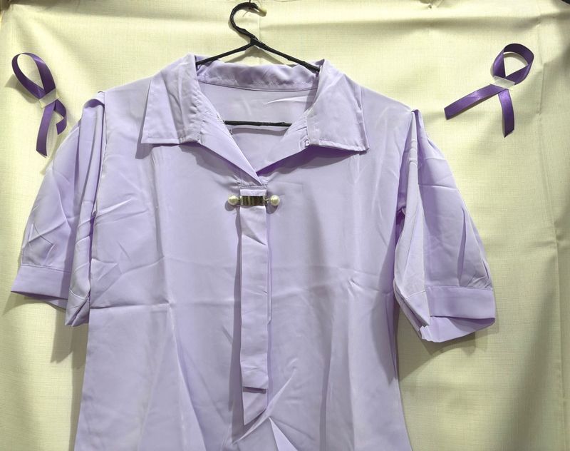 Elegant Lavender Blouse