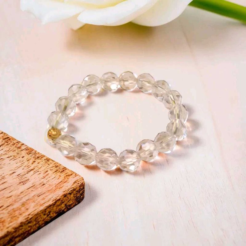 clear quartz healing Crystal Bracelet manifestatio