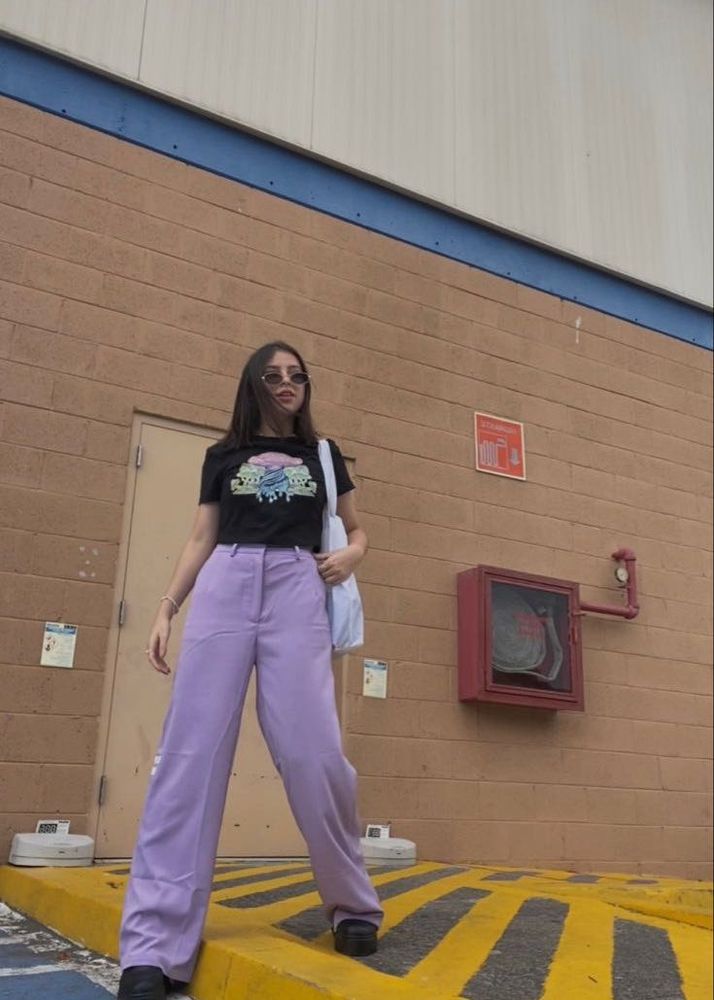 Lilac Wide Leg Pants