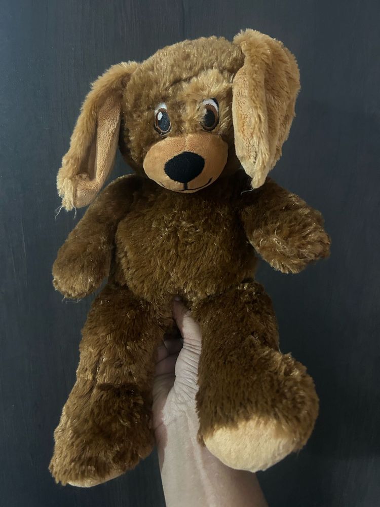 Build A Bear Plush Dog Brown Spot Sewn Eyes