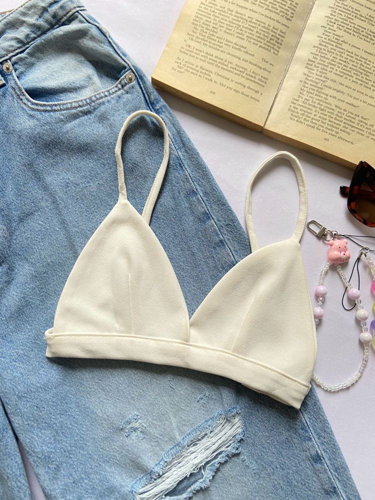 Cream Bralette Top
