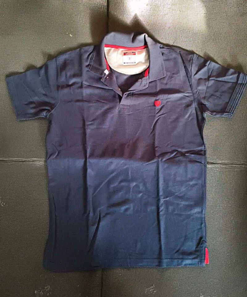 Stylish Navy Blue Polo T-Shirt