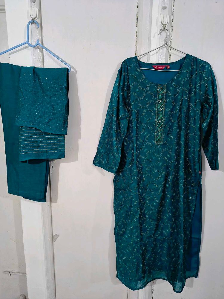 Elegant Teal Kurta Set