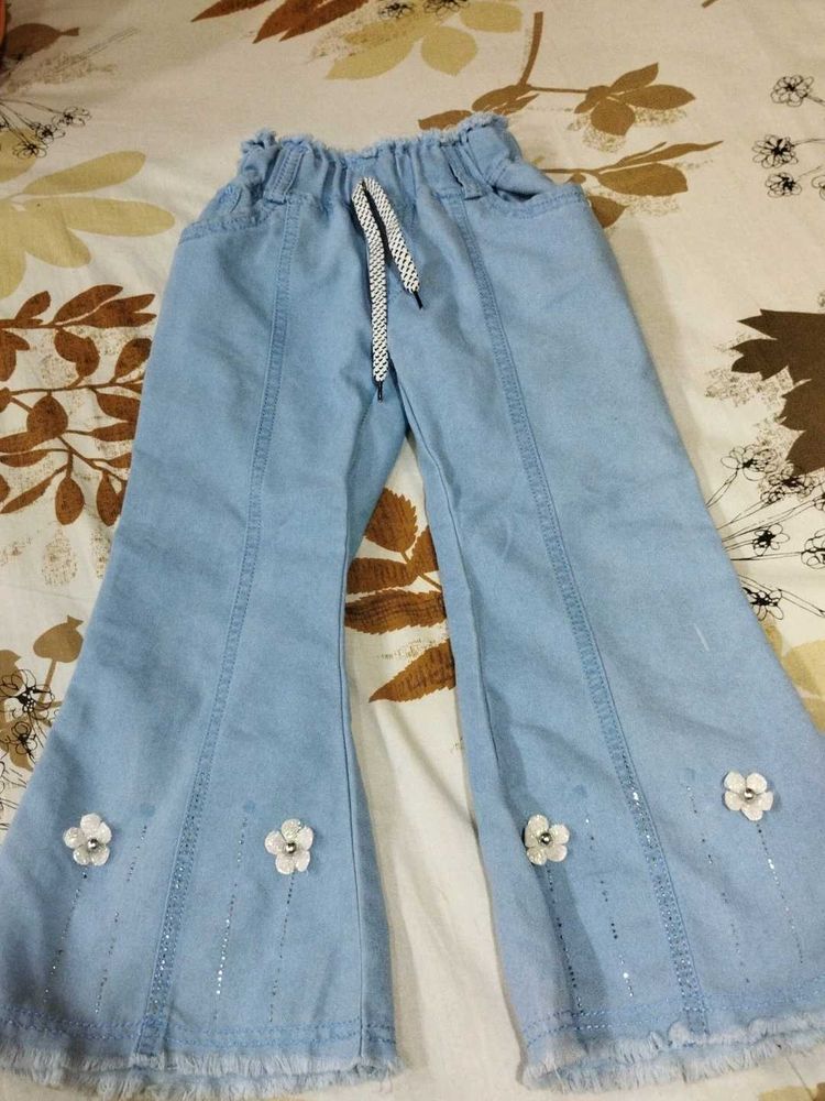 Light Wash Bell Bottom Jeans