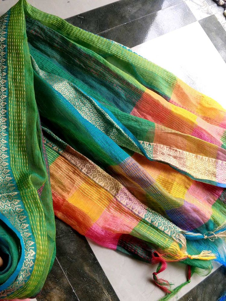 Colorful Silk Dupatta