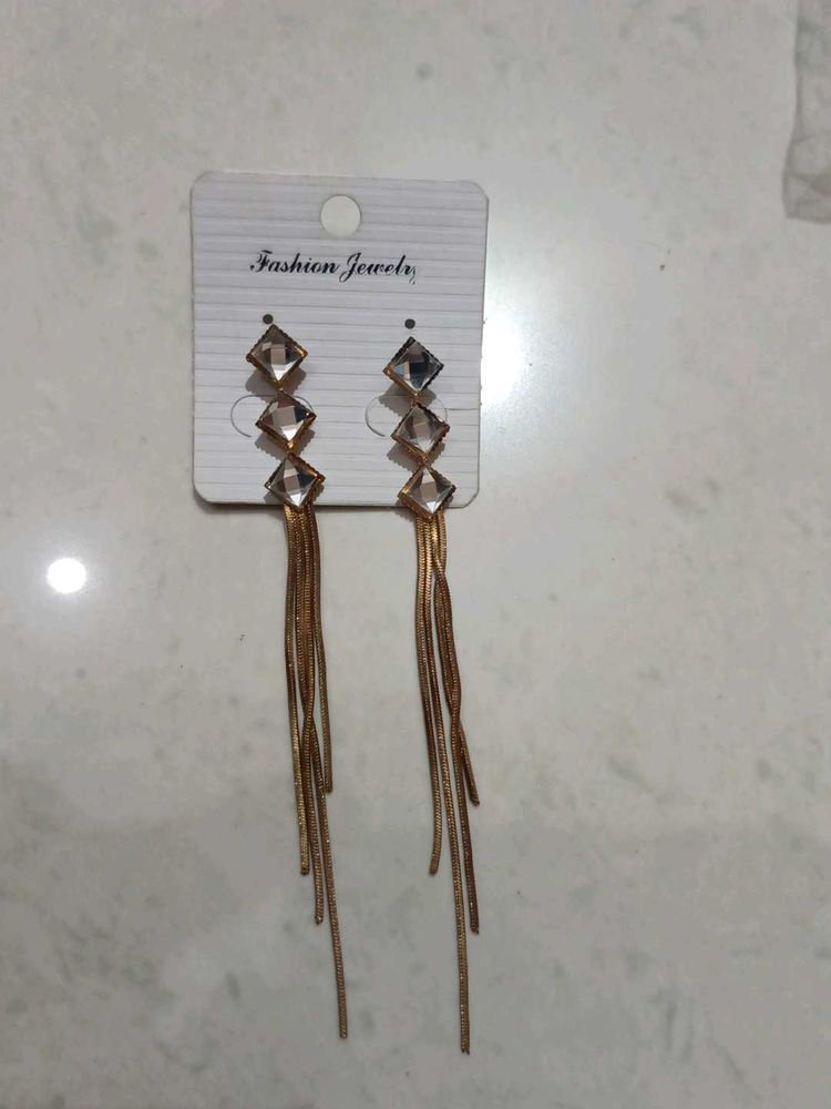 Dangling Chain Earrings