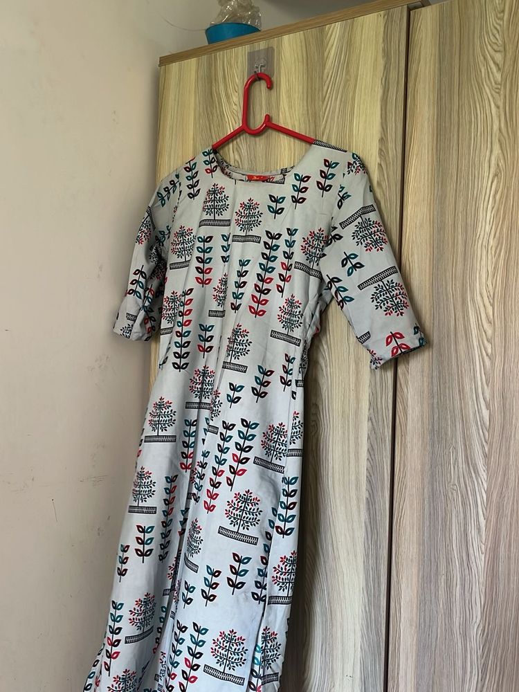 Pretty Printed Cotton Kurta