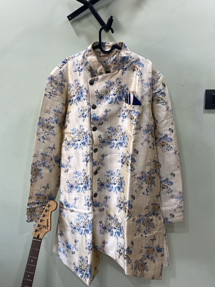Floral Printed Sherwani for Men