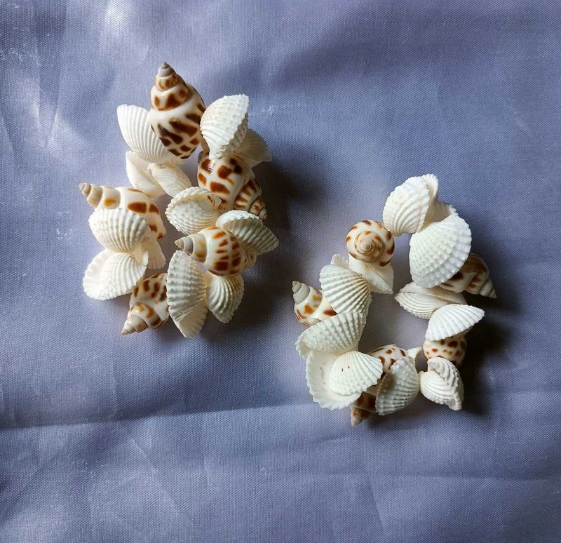 Original Seashell bracelet set and bun pin